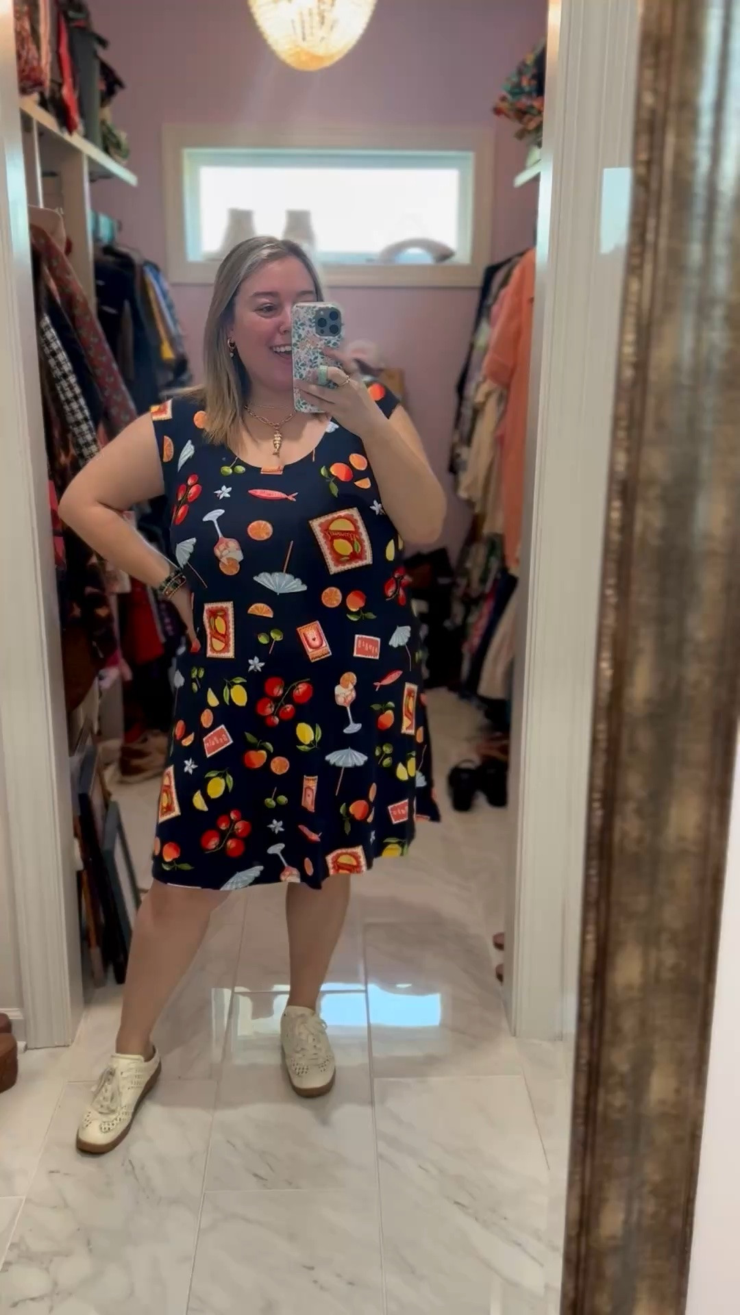 Happy Tuesday! This little summer print is too cute! And Old Navy is all 50% off so this dress is just $14.99. I’m in the 2X. 🫶🏼

#LTKootd #LTKSaleAlert #LTKPlusSize