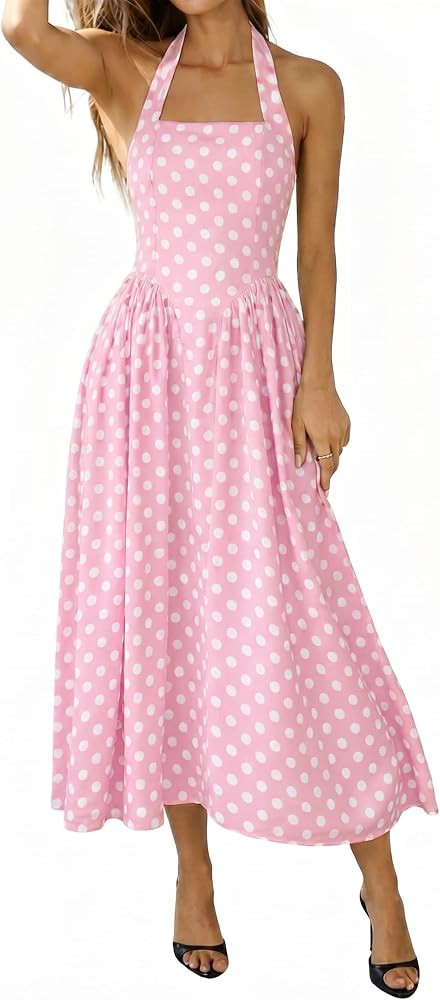 Lingswallow Women Vintage Polka Dot Dress - Retro Tea Party & Cocktail Dress for Wedding Guest, a... | Amazon (US)