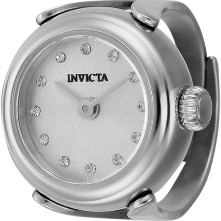 Invicta 44480 Women s Mini Angel Quartz Silver Dial Ring Watch | Walmart (US)