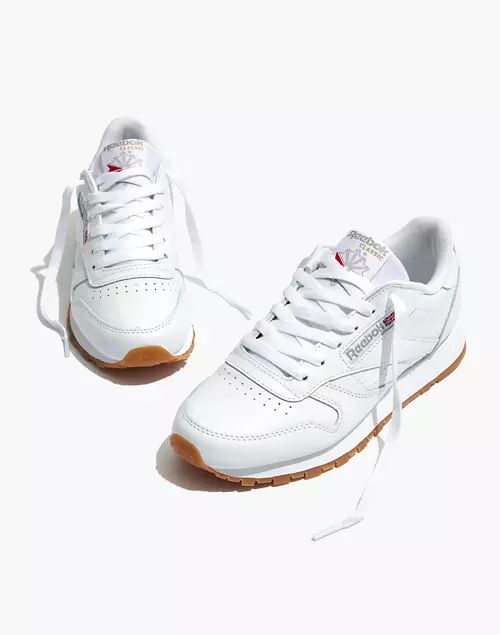 Reebok® Classic Sneakers in White Leather | Madewell