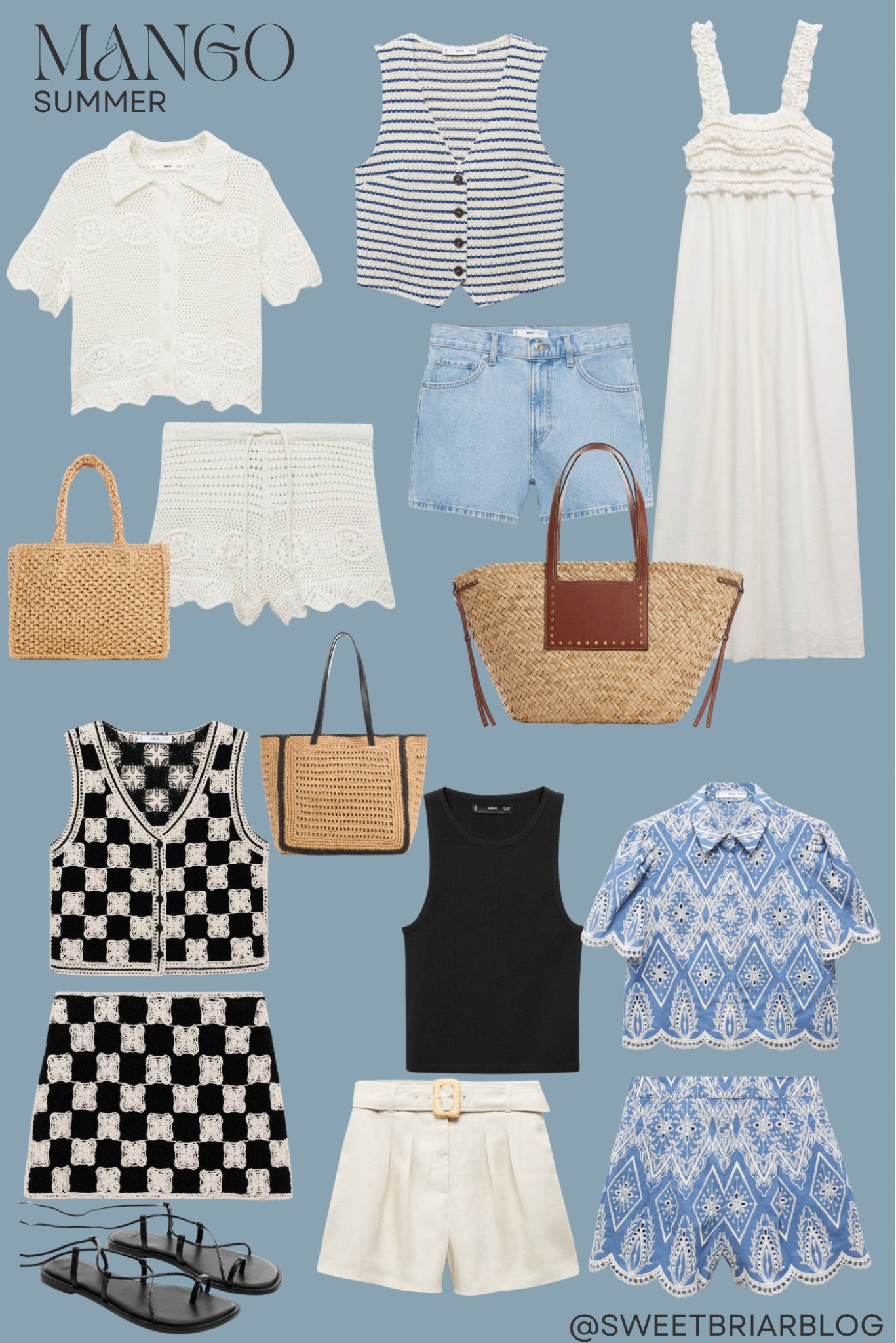 mango summer favorites. 

#sweetbriarblog #mango #summerstyle

#LTKItBag #LTKStyleTip #LTKSaleAlert