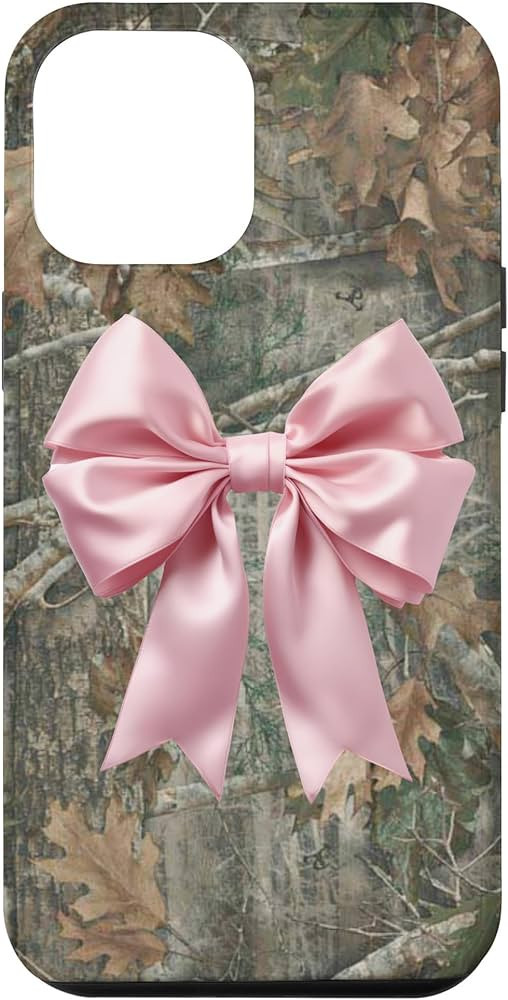 iPhone 13 Pro Max Camo pink bow Case | Amazon (US)
