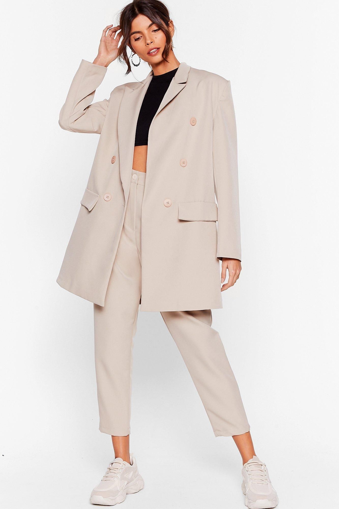 Womens The Bigger the Better Oversized Blazer - Stone | NastyGal (US & CA)