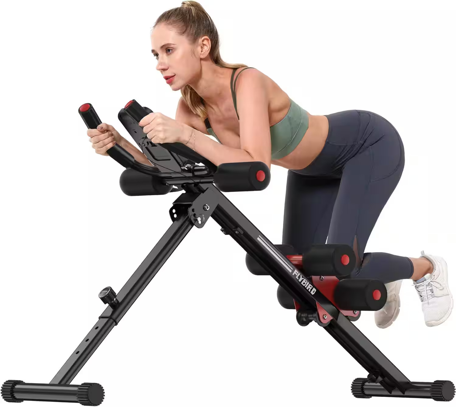 FLYBIRD - Ab Workout Equipment, Adjustable Ab Machine Full Body Workout for Home Gym, Strength Training Exercise Equipment - Black | Best Buy U.S.