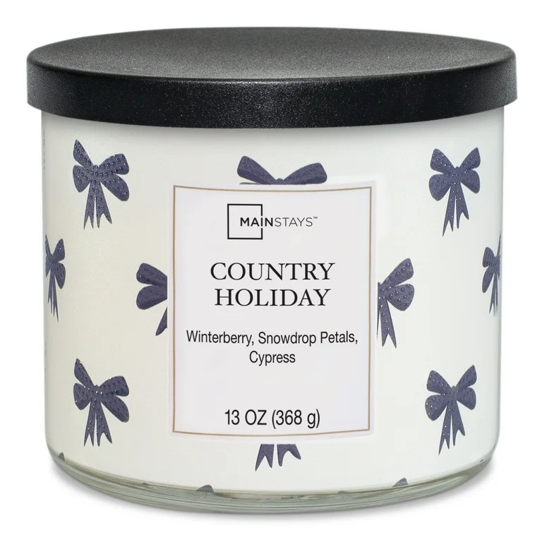 Mainstays Country Holiday Scented 3- Wick Candle, 13 oz. | Walmart (US)