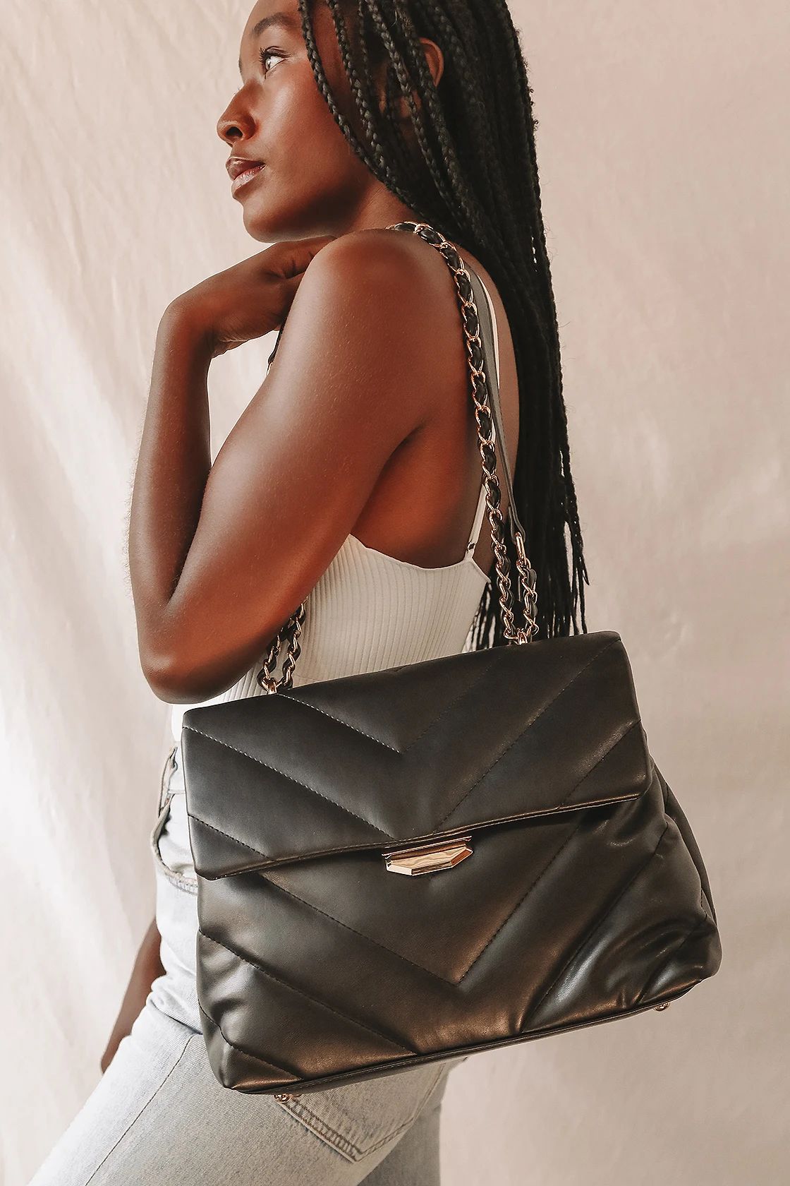 Perfect Look Black Quilted Crossbody Bag | Lulus (US)