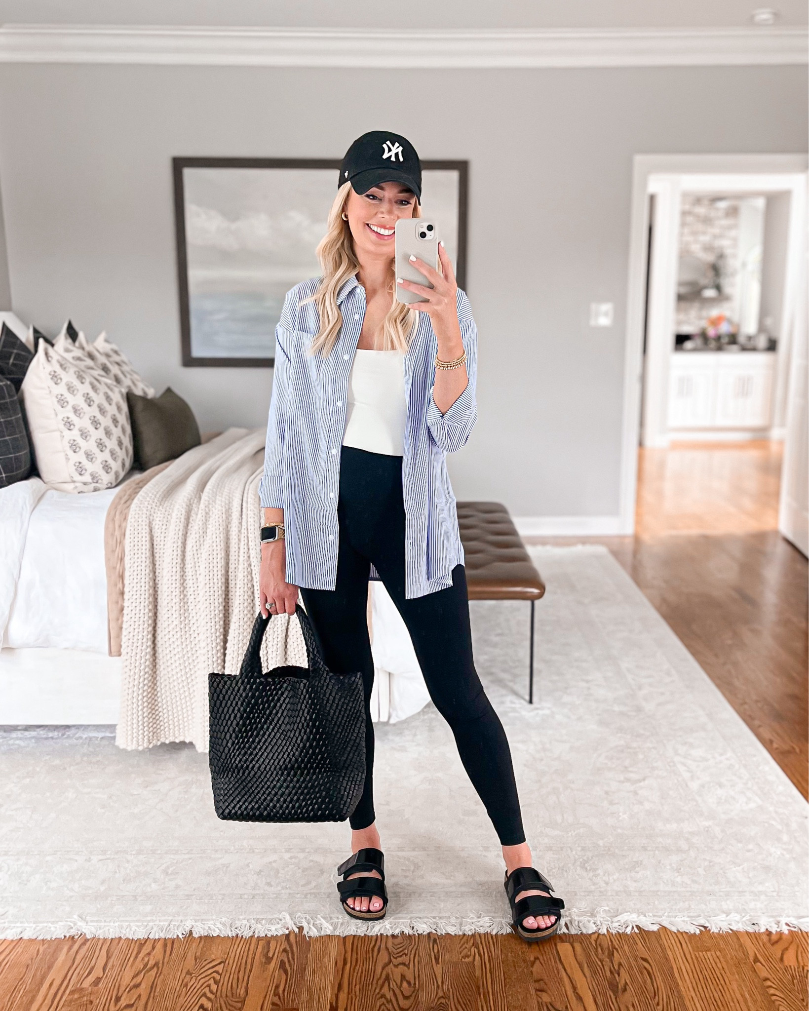 Amazon Casual Outfit // wearing a small in the button down, tank & leggings (everything fits true to size)

Casual outfit, button down, Amazon button down, Amazon leggings, leggings outfit, sandals, spring outfit, weekend outfit#LTKfindsunder50 #LTKstyletip

#LTKSeasonal