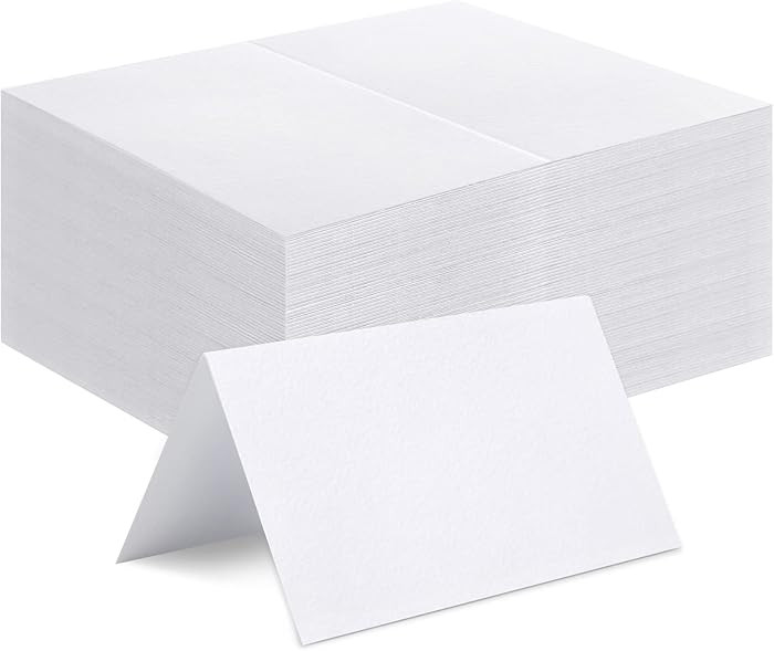 120 Pcs Place Cards, 2x3.5in Blank Fillable Banquet Seat Card for Table Setting, Escort Card, Wed... | Amazon (US)
