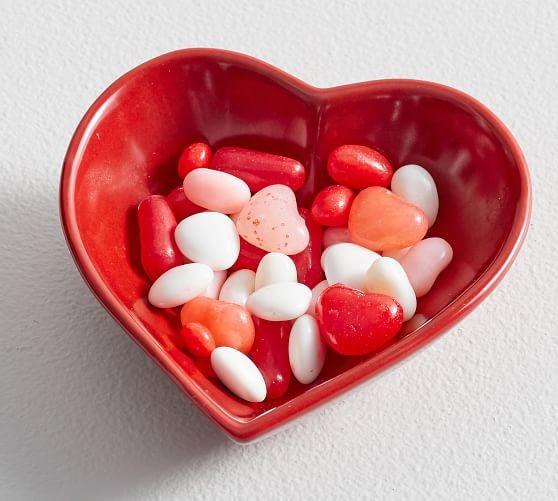 Heart Shaped Dip Bowl - Red | Pottery Barn (US)