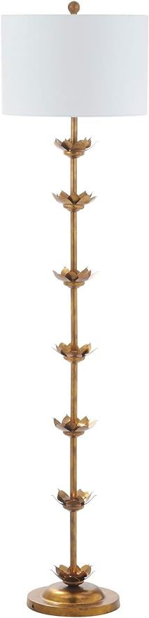 Safavieh FLL4003A Lighting Collection Landen Leaf 63.5" Antique Gold Floor Lamp, Metal | Amazon (US)