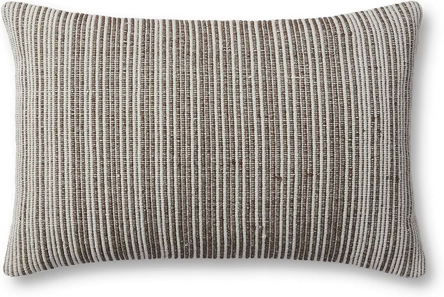 Jean Stoffer x Loloi Allen Collection PJS0009 Mocha / Mist 16'' x 26'' Cover Only Pillow | Amazon (US)