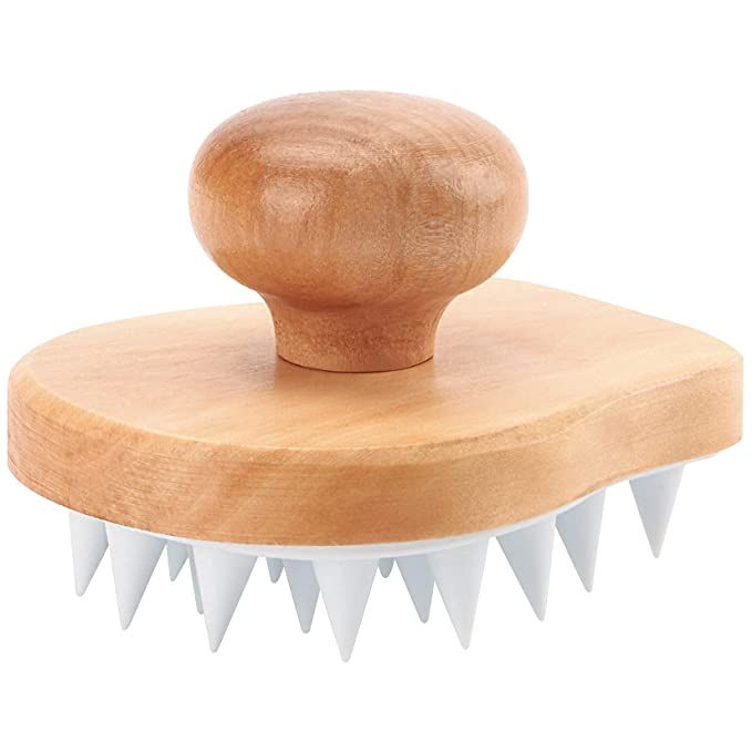 Scalp Massager Shampoo Brush, Wooden Wet and Dry Hair Scalp Care Brush, Shower Brush Scalp Scrubb... | Amazon (US)
