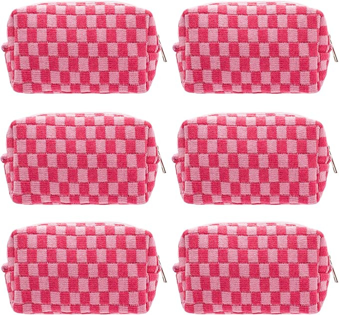 PAZIMIIK Makeup Bag Small Hotpink 6PCS | Amazon (US)