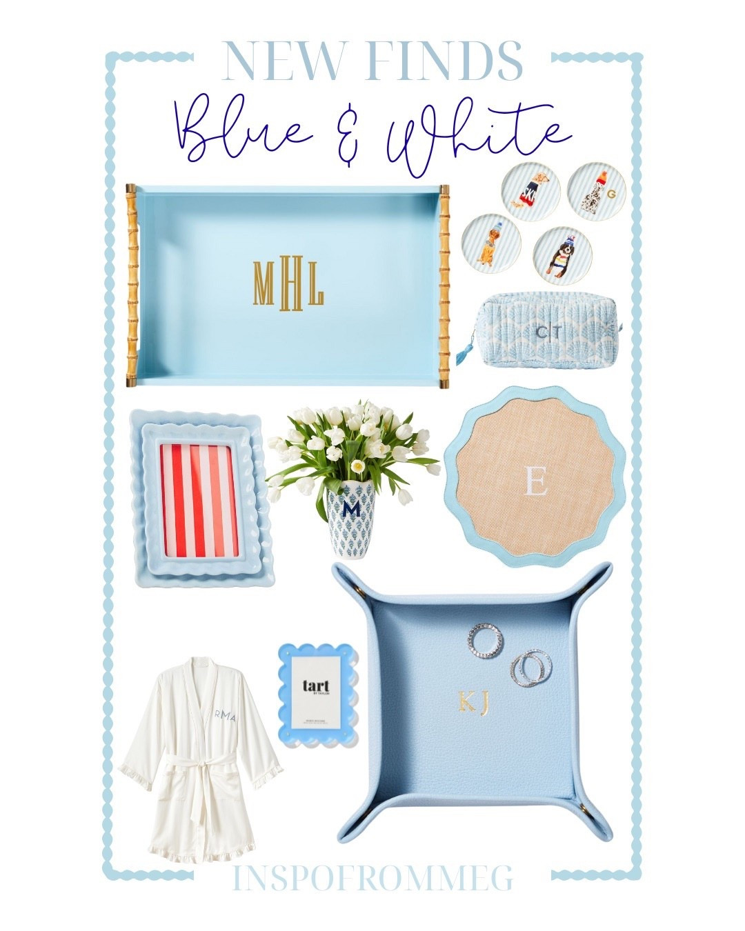 Blue & White New Finds 💙
Chic monograms, classic textures & gift-worthy favorites — these pieces instantly elevate your home details! Tap to shop everything on my LTK 🤍🔗

#inspoFromMeg #LTKhome #blueandwhite #homedecorfavorites #classicstyle #grandmillennialdecor #coastalstyle #monogrammedgifts #preppyhome #homestyling #giftideas #LTKfinds #homeaccents #elevatedhome #decorinspo


#LTKGiftGuide #LTKSaleAlert #LTKFindsUnder100