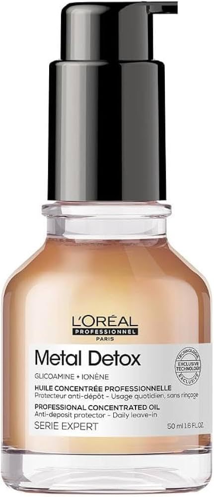 L'Oreal Professionnel Metal Detox Leave-In Hair Oil | Heat Protectant | Detoxifies, Strengthens &... | Amazon (US)
