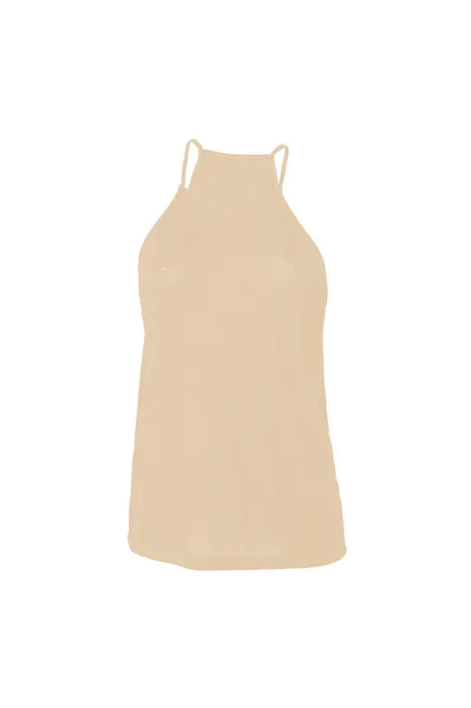 BELLA + CANVAS Womens/Ladies Flowy High Neck Tank Top - Peach - Orange - S | Verishop