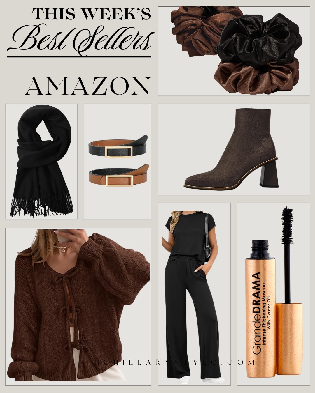 AMAZON BESTSELLERS — THIS WEEK! This week’s Amazon bestsellers are all about elevated everyday essentials. From cozy cold-weather accessories and chic wardrobe staples to beauty must-haves and timeless basics, these are the pieces everyone keeps coming back for. Practical, stylish, and easy to wear or use — it’s no surprise these are topping the charts right now.

#Amazon #TheHillaryStyle #AmazonBestsellers #AmazonFinds #EverydayStyle #WardrobeEssentials #ChicBasics #ColdWeatherStyle #BeautyFavorites #NeutralStyle 

 #LTKmorningroutine #LTKOver40 #LTKHome