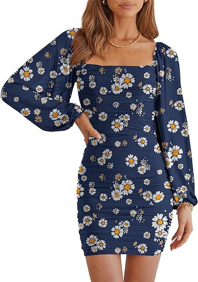 Lantern Sleeve Dress | Amazon (US)