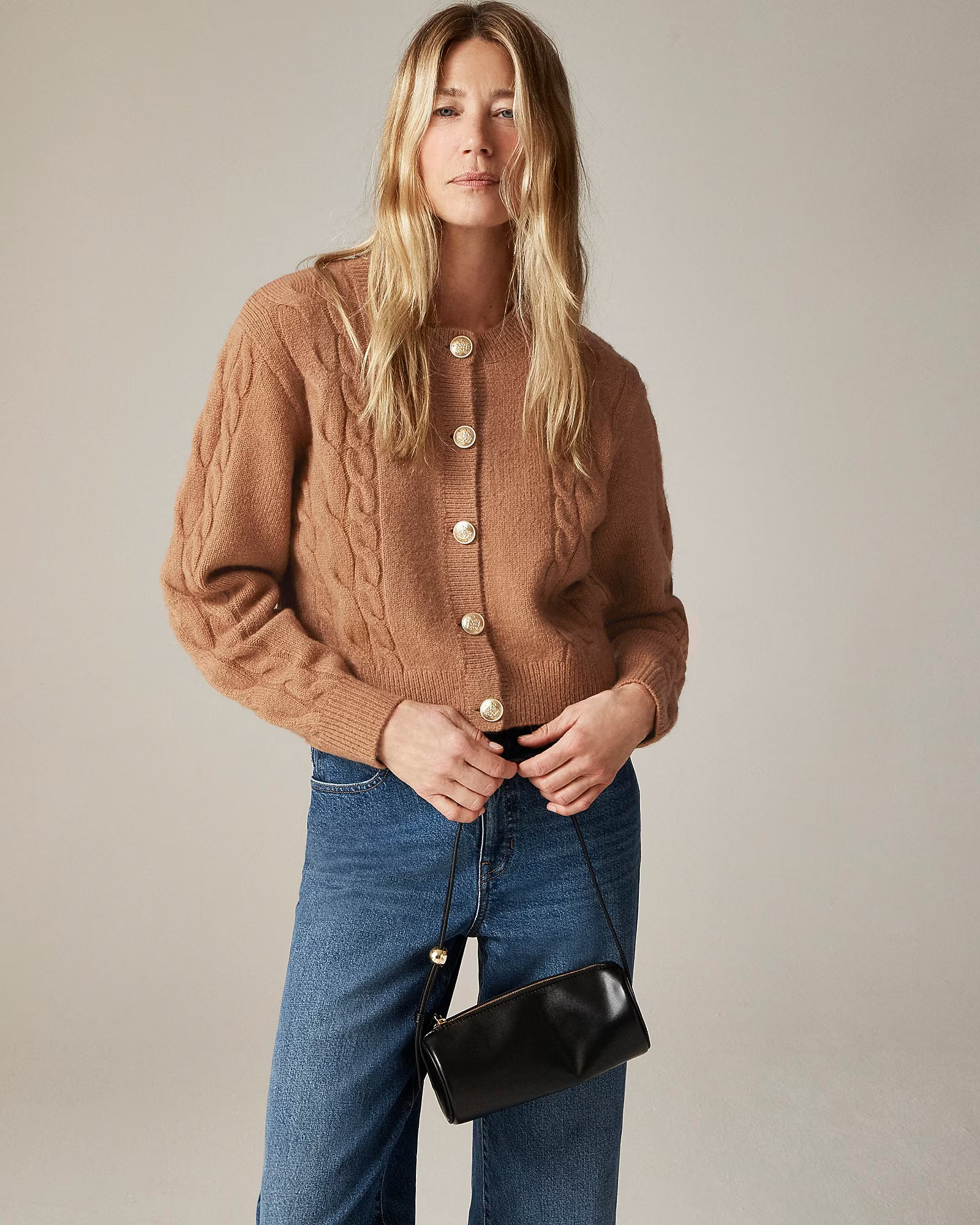 Cable-knit cardigan sweater | J. Crew US