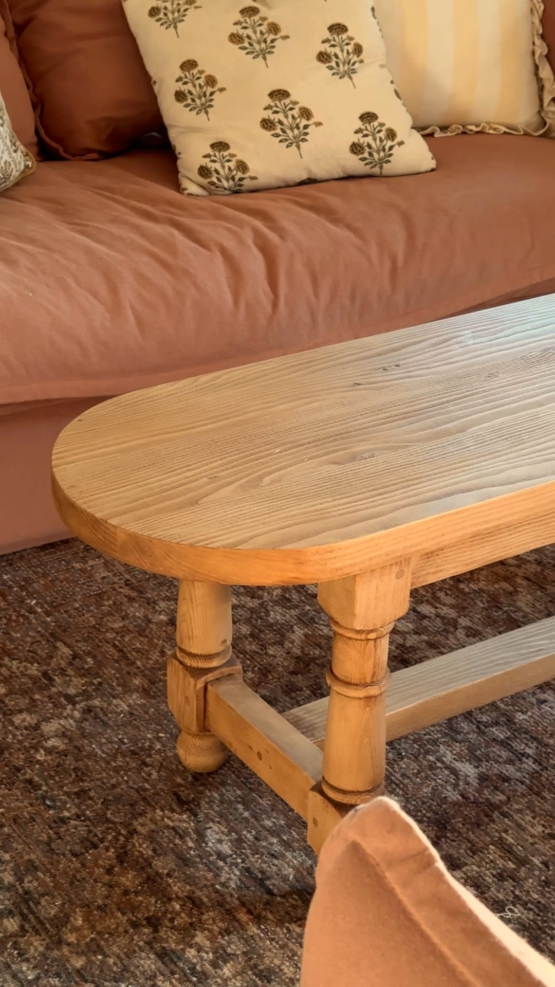 Our new coffee table! ☕️

As you can probably tell, the space called for a longer coffee table (and it was much needed lol). I knew I wanted something longer to give us more tabletop space, but using the keyword “coffee table” usually resulted in a lot of wider options and if it was thin, it wasn’t the style I was looking for.

Enter: dining benches. A whole new world opened up when I widened my search to benches since they’re naturally made thinner (compared to a standard coffee table).

Anyways, that’s it! Just wanted to share in case anyone else is looking for a narrow coffee table option! Give benches a try! 🫶🏼

Oh! And let me know if you think I should stain it darker or not! 

#homedecor #interiordesign #coffeetable #livingroominspo #livingroom #livingroomdecor #livingroomdesign #homedecorlovers #homedecorideas #homedecorinspo #homedesign #home #homestyle #homestyling #thincoffeetable #narrowcoffeetable

#LTKOver40 #LTKHome