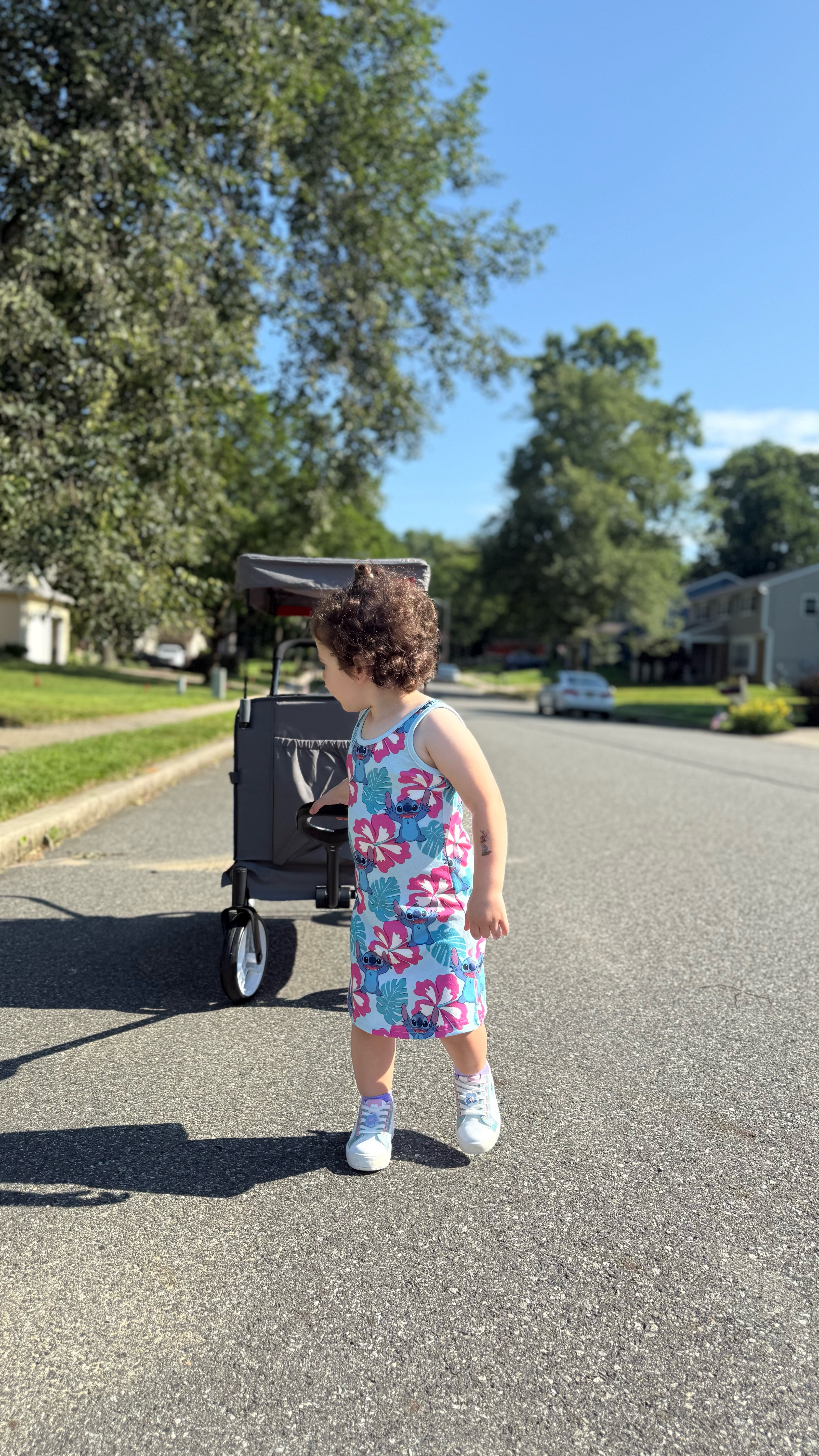 One of my favorite things about summer in New Jersey are early morning walks! My toddler upgraded her stroller for this radio flyer wagon. The top is detachable for mornings when the sun isn’t as hot. It’s a huge hit! #toddlerlife #walmartfind
#toddleressential

#LTKFamily #LTKBaby