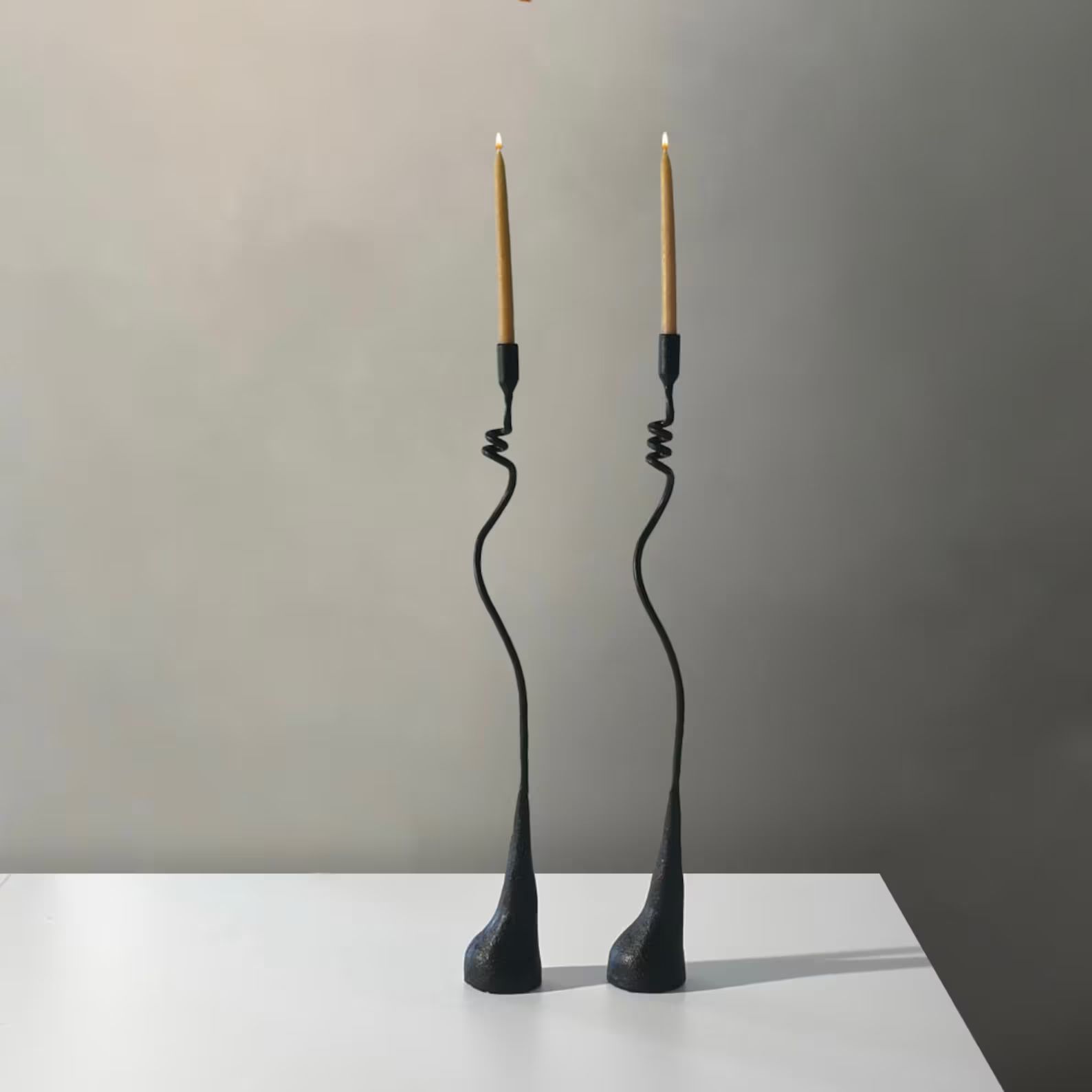 Looped Iron Candleholder, Handcrafted - Etsy | Etsy (US)
