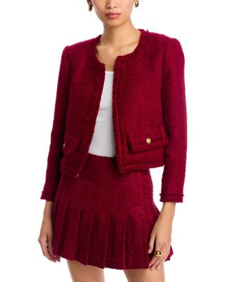 Alice and Olivia Landon Cropped Tweed Jacket    | Bloomingdale's Women | Bloomingdale's (US)