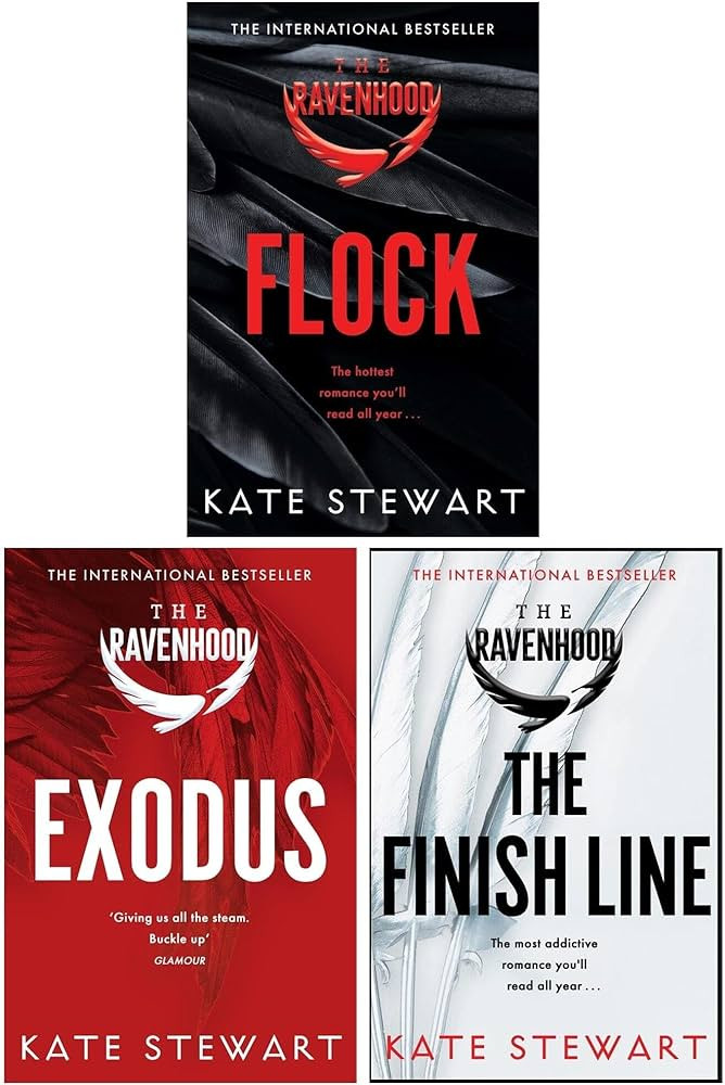 The Ravenhood Flock 3 Books Collection Set By Kate Stewart ( Flock , Exodus , The Finish Line: Th... | Amazon (US)