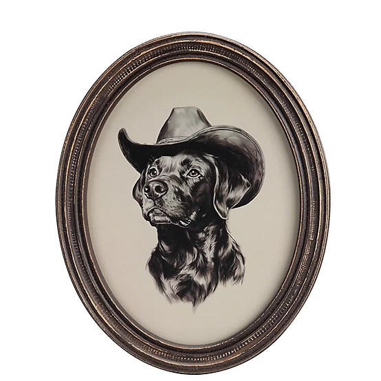 Red Shed  10 in. Dog Cowboy Framed, 90243278 | Tractor Supply