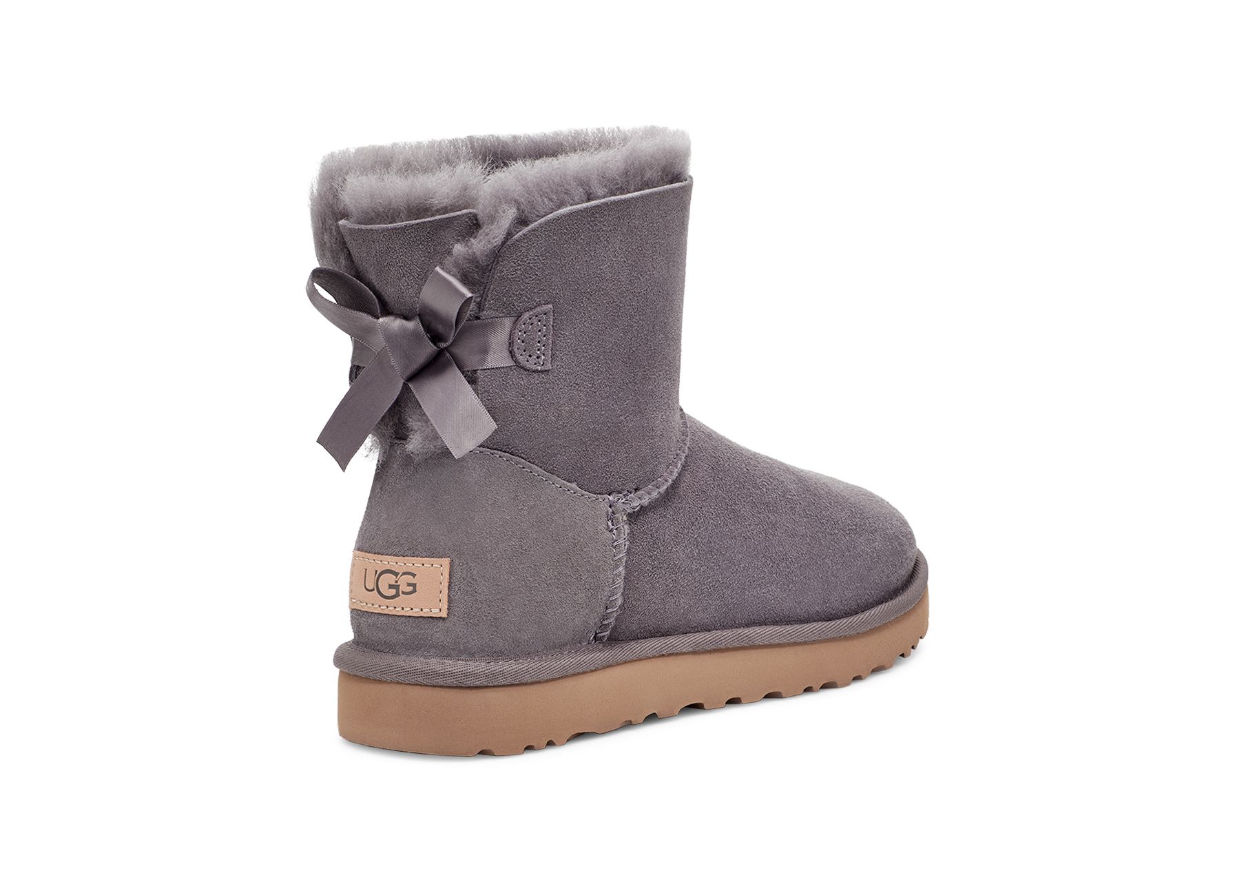 UGG Women's Mini Bailey Bow II Boot Sheepskin Classic Boots in Shade, Size 5 | UGG (US)