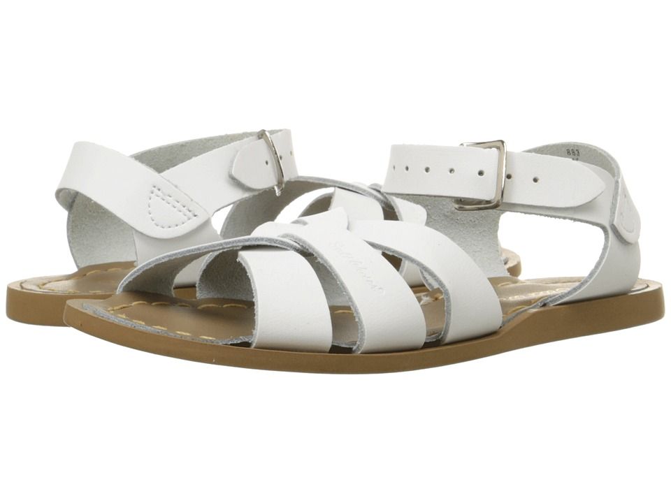 Salt Water Sandal by Hoy Shoes - The Original Sandal (Big Kid/Adult) (White) Girls Shoes | Zappos