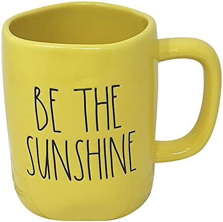 Rae Dunn Ceramic Summer Inspired Coffee/Tea Mugs (Be The Sunshine/Yellow) | Amazon (US)