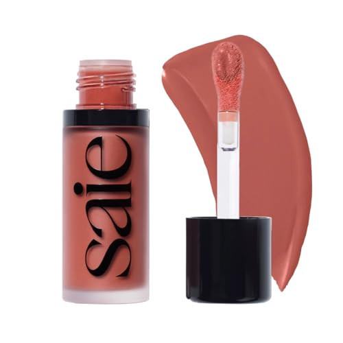 Saie Dew Liquid Blush for Cheeks - Hydrating Cream Blush Stick with a Blendable + Buildable Formula - Skincare Infused Dewy Cheek Tint for a Natural Flush - Glowy Makeup Essential - Cutie (.40 oz) | Amazon (US)