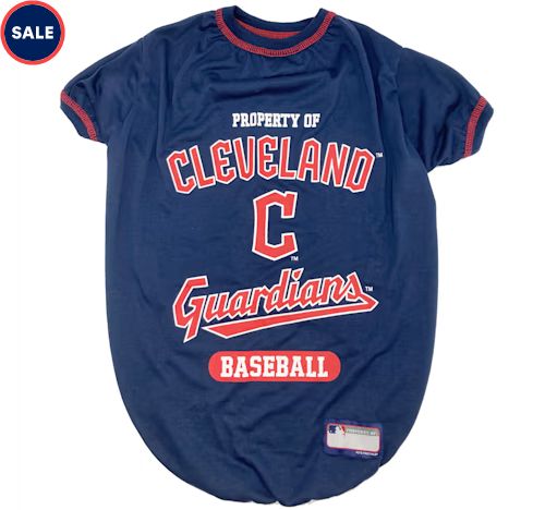 Pets First MLB American League Central T-Shirt for Dogs, X-Small, Cleveland Guardians | Petco