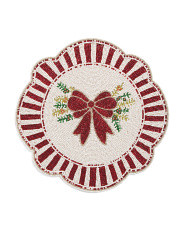 Beaded Mistletoe Bow Placemat | Kitchen & Entertaining | Marshalls | Marshalls