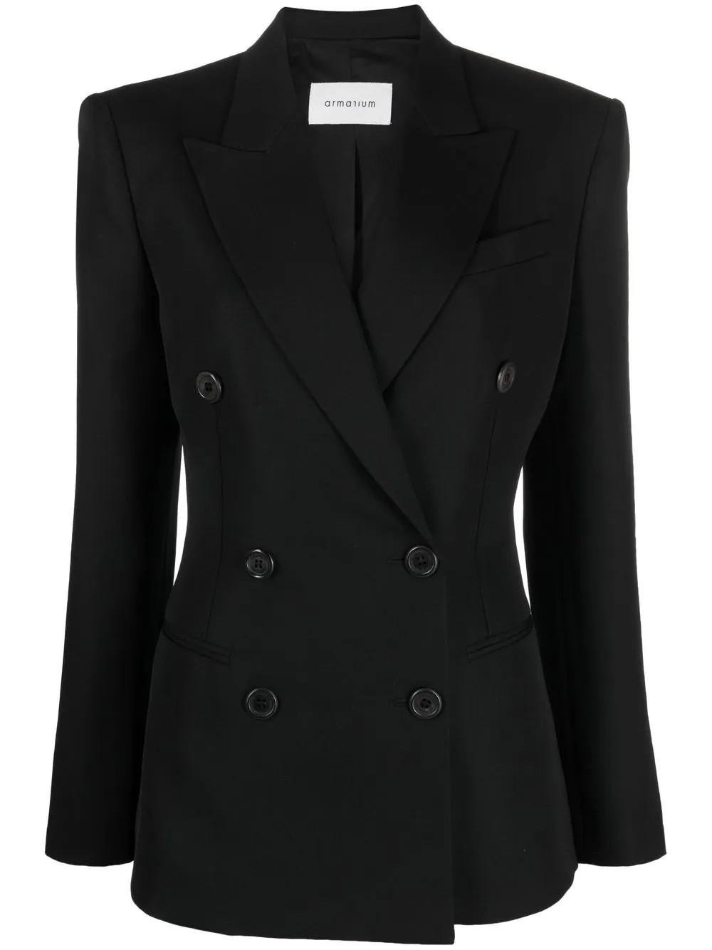 ARMARIUM Myra double-breasted Wool Blazer | Black | FARFETCH JO | Farfetch Global