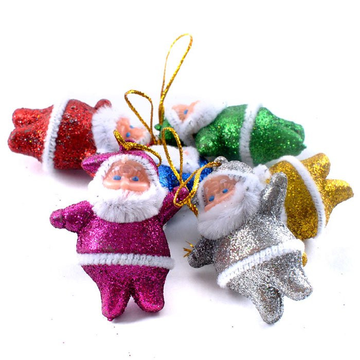 Christmas Decorations Home Decor Hangs Decoration 6PC Colorful Christmas Santa Claus Ornaments Xm... | Walmart (US)
