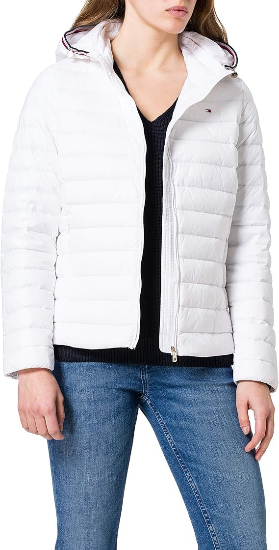 Tommy Hilfiger Women's Th Ess Lw Down Jkt Down Coat | Amazon (UK)