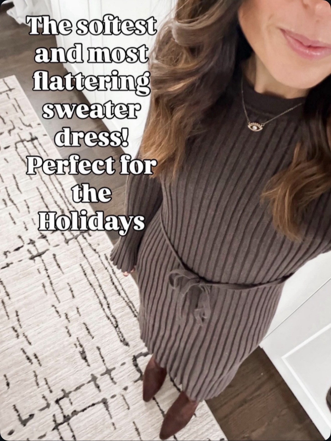 The softest and most flattering sweater dress—perfect for holiday plans 🤎 🔗⬇️

#LTKOver40 #LTKSeasonal #LTKHoliday