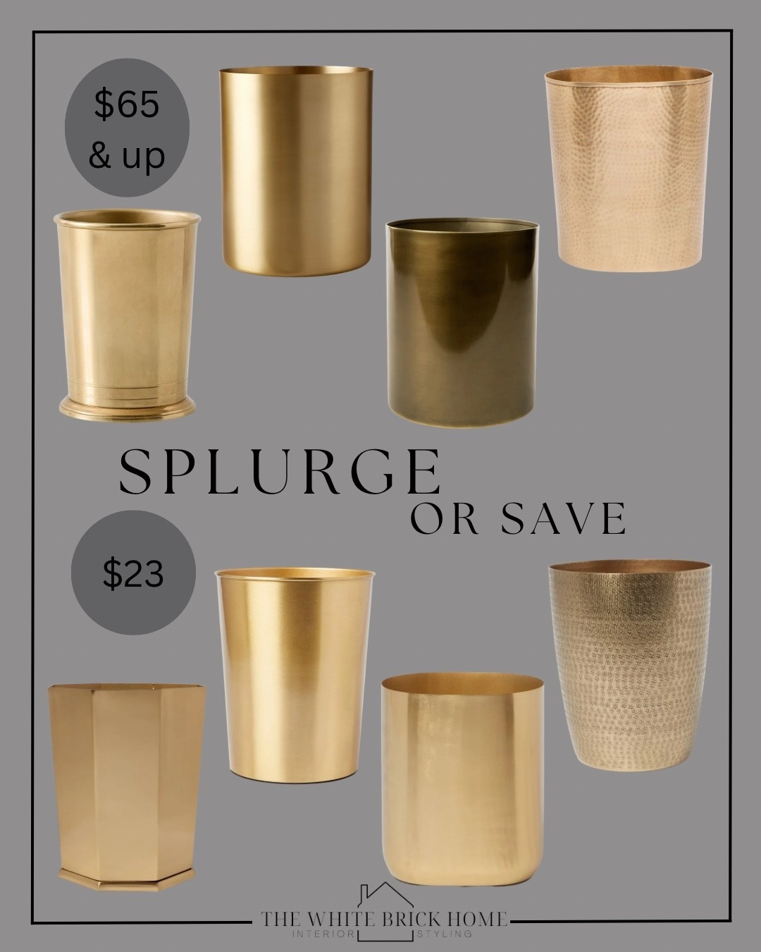 These $23 brass trash cans are an amazing designer look for less! Target home for the win! 

Target, target home, target home decor, bathroom, bathroom accessories, bathroom decor, bathroom ideas, bathroom accessories, bathroom decor, bathroom ideas, bathroom trash can, trash can, brass trash can, target bathroom accessories, bathroom ideas, pottery barn, cb2

#LTKHome #LTKSaleAlert #LTKootd