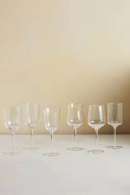 Assorted Glass Goblets, Set of 6 Clear | Anthropologie (US)