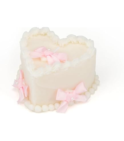 2 Pieces Coquette Heart Candles Pink Bow Party Cute Supplies Bow Party Decorations Soy Wax Scente... | Amazon (US)