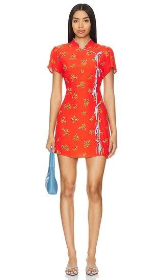Harlow Mini Dress in Red Rosebud | Summer Mini Dress | Red Mini Dress | Revolve Clothing (Global)