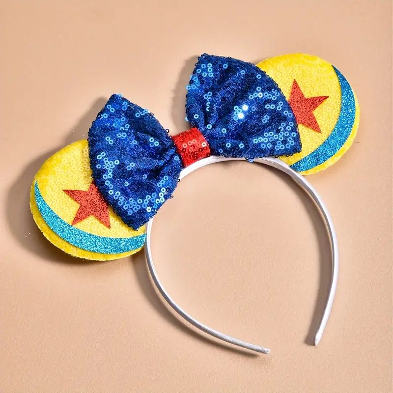 Creative Cute Cartoon Sequin Bow Mouse Ear Shaped Headband Decorative Hair Accessories For Holida... | Temu Affiliate Program