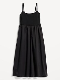 Fit & Flare Combination Midi Cami Dress for Women | Old Navy (US)