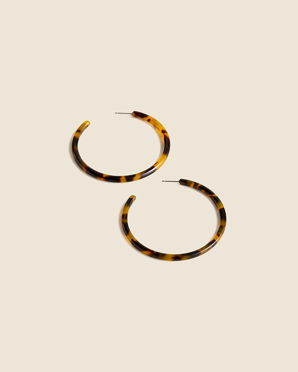 Tortoise hoop earrings | J. Crew US