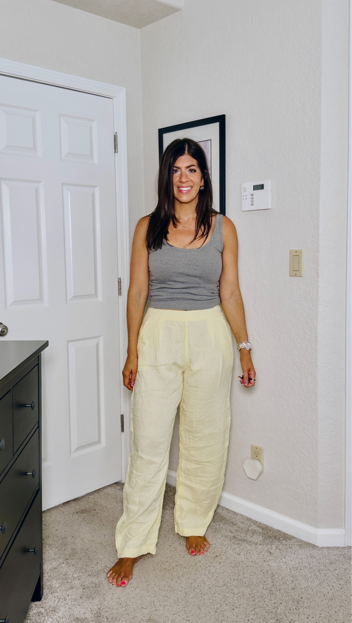 Old navy try in
In a medium tank and medium tall guard pants

#LTKSaleAlert #LTKMidsize #LTKOver40