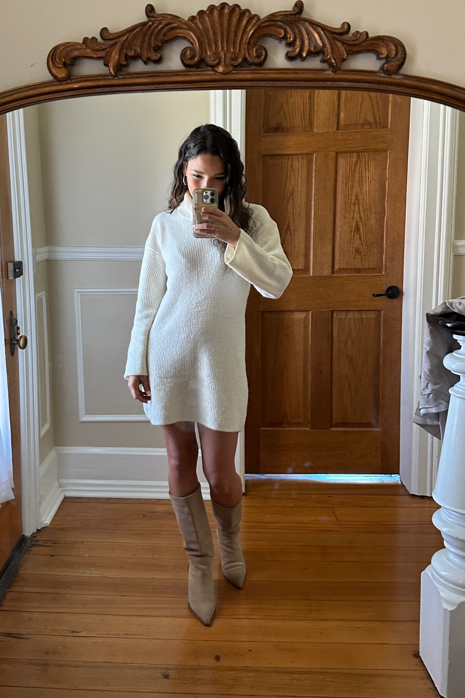 Sunday best! Sweater dress TTS.

#LTKHoliday #LTKfindsunder100 #LTKsalealert