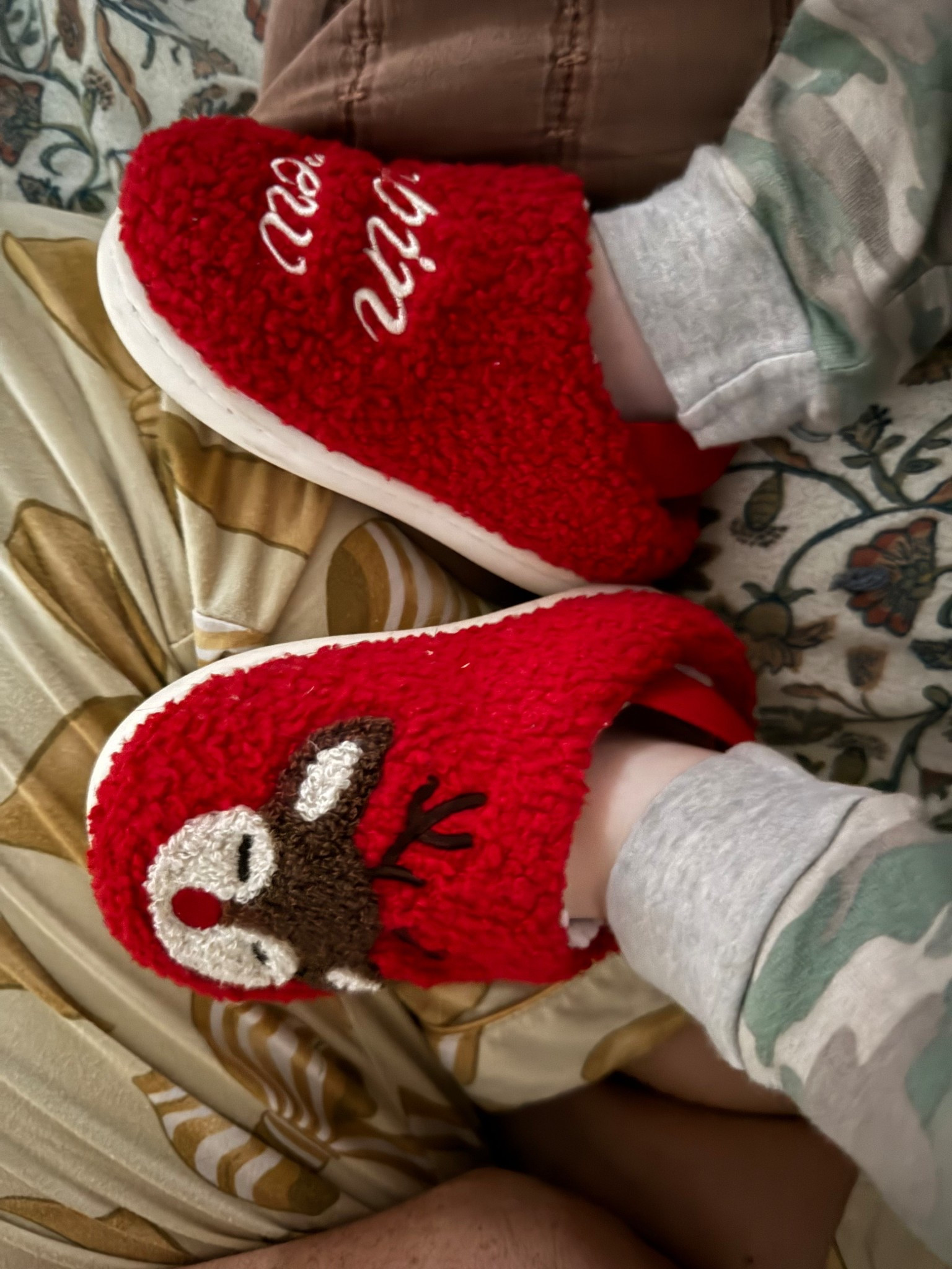 Toddler  Christmas slippers!! 

#LTKHoliday #LTKootd #LTKGiftGuide