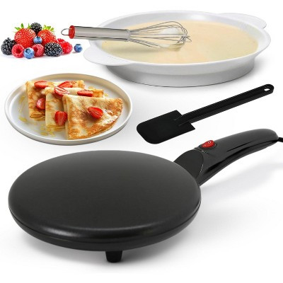 NutriChef Crepe Maker Hot Plate – Electric Griddle for Breakfast, Eggs, Crepes, and Pancakes - PKCRM08 | Target